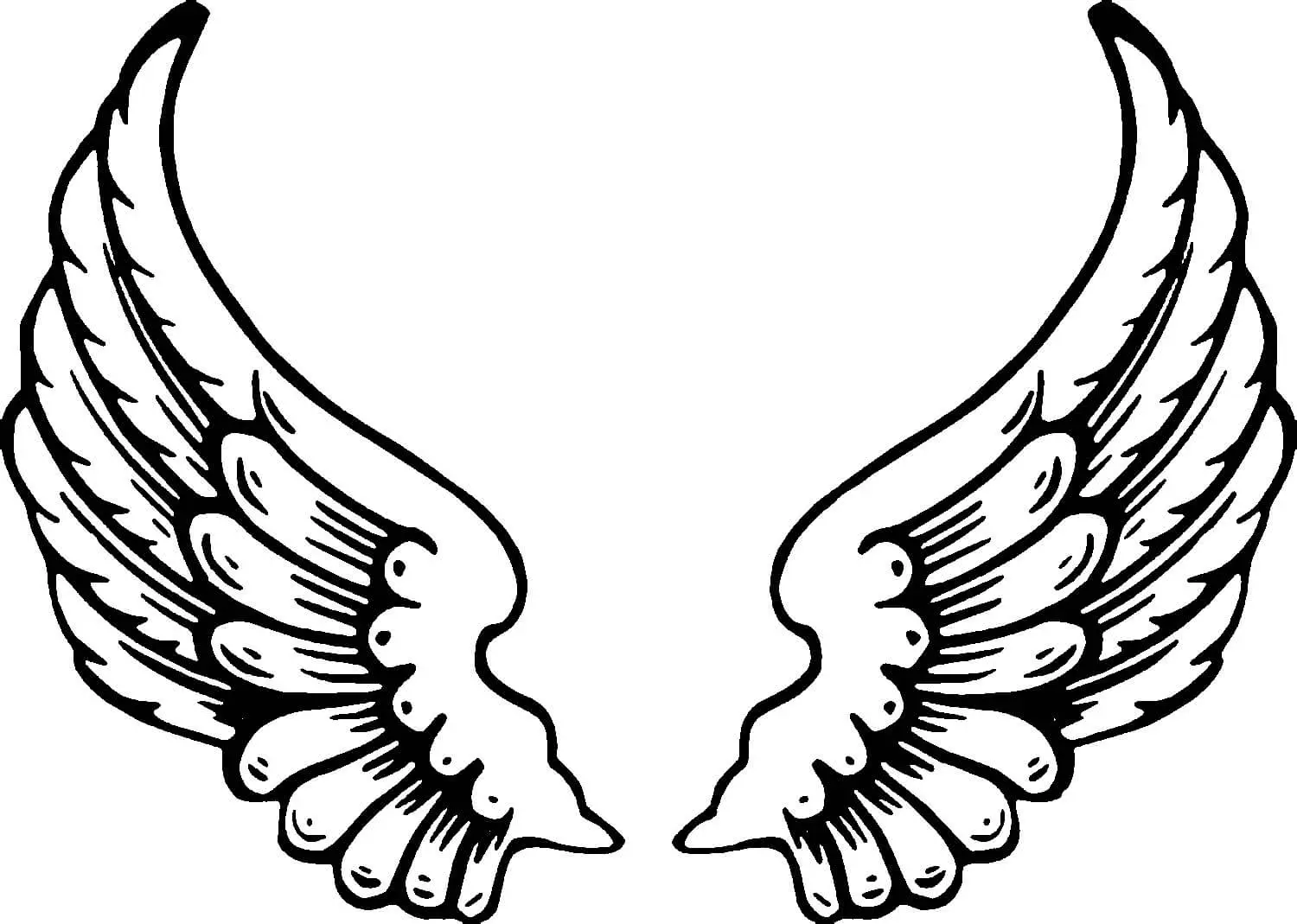 Angel Wings Coloring Page