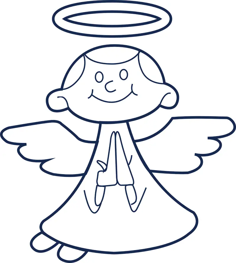 Hello Kitty Angel Coloring Page