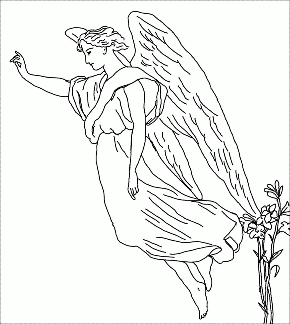 Guardian Angel Coloring Pages