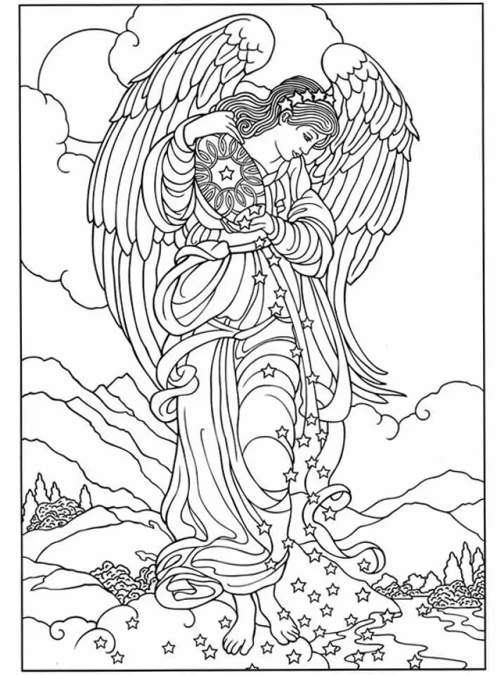 Printable Angel Coloring Pages