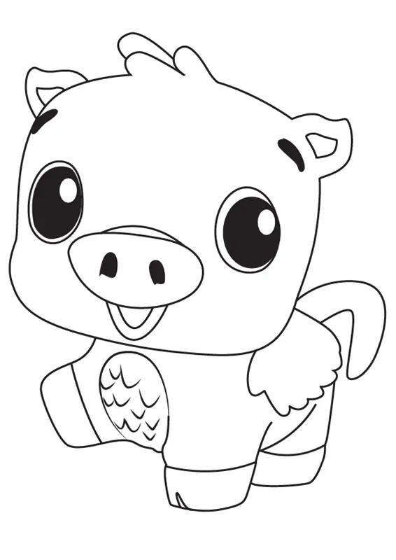Pig Hatchimals Coloring Pages