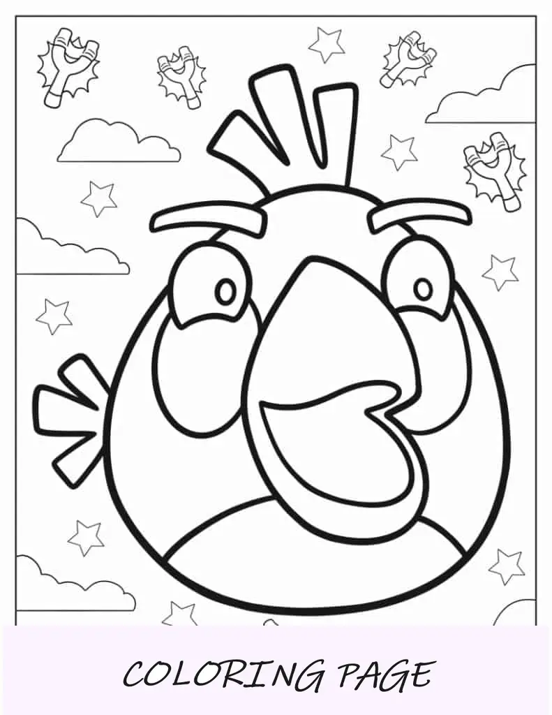 Hoja para colorear de Matilda de dibujos animados