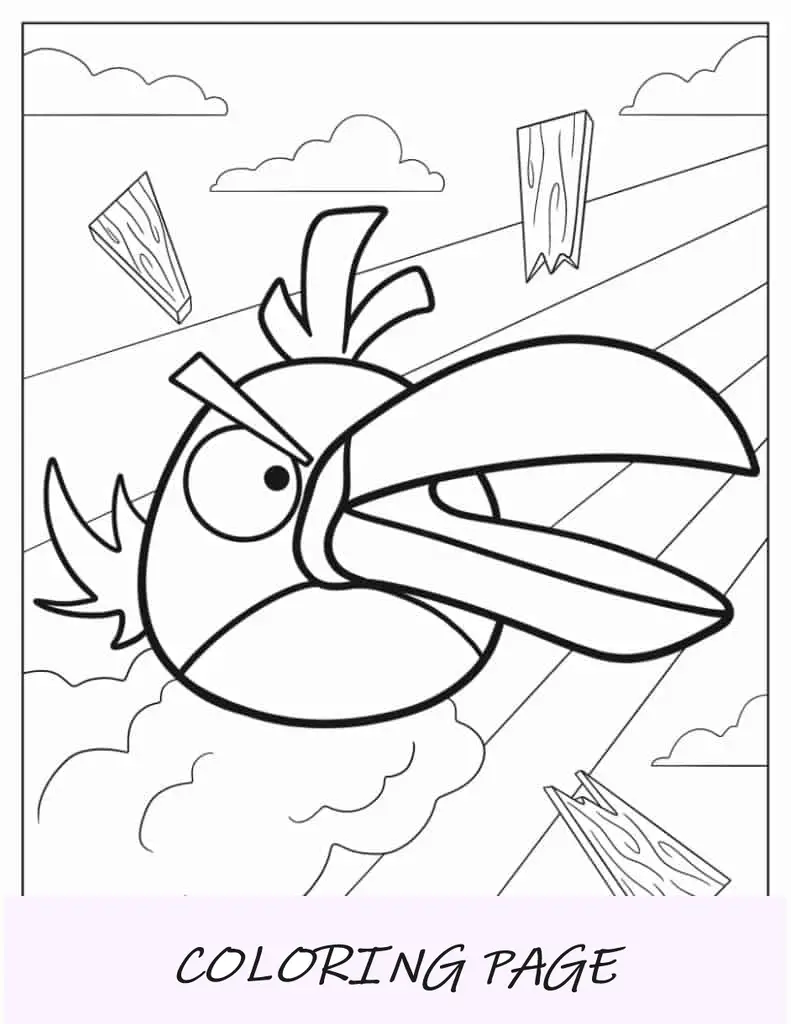 Dibujos para colorear de Hal atacando a los cerdos