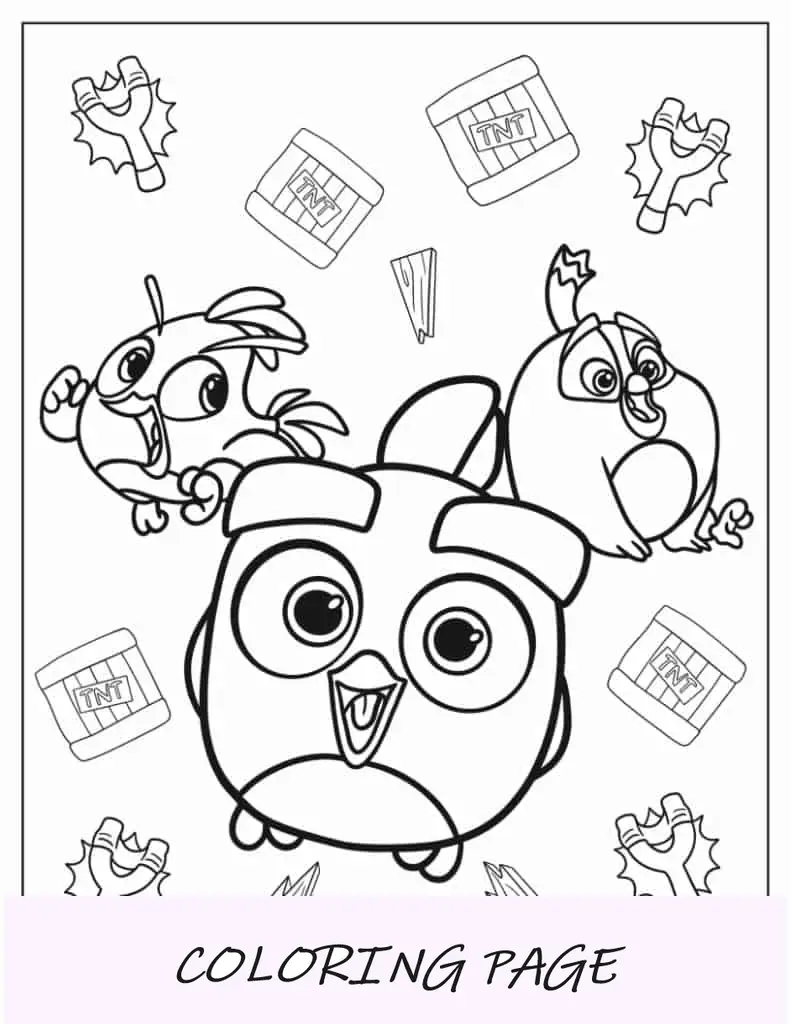 Dibujos Para Colorear De Angry Birds Para Niños
