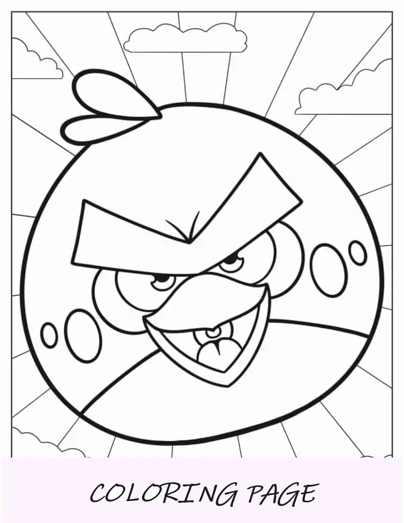 Esquema fácil de Red Angry Bird