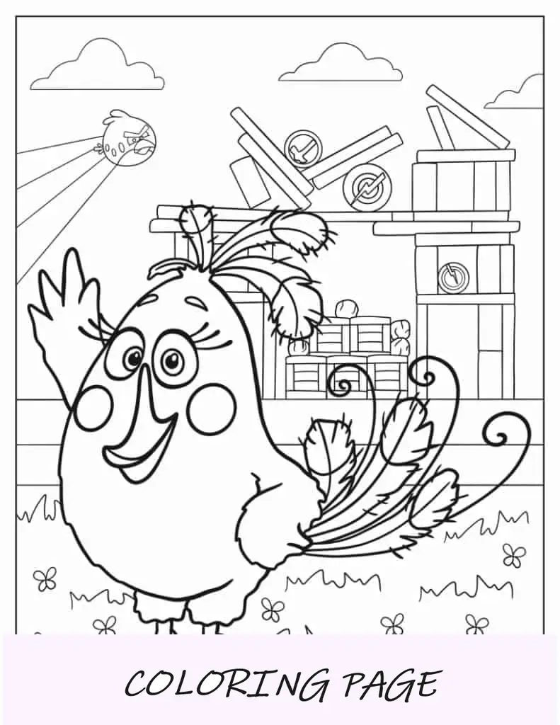 Dibujos Para Colorear De Matilda Angry Birds