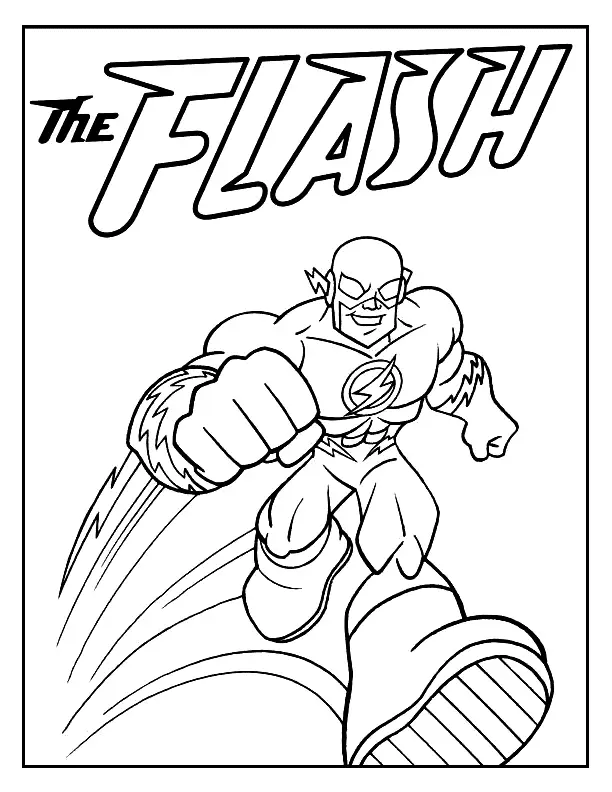 The Flash Coloring Pages