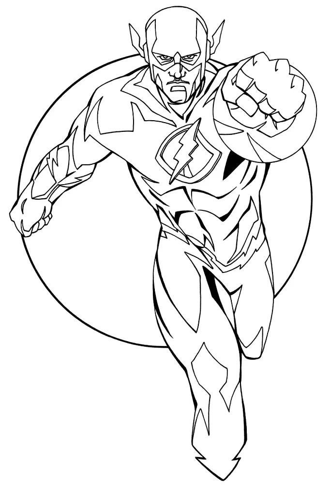Flash Coloring Pages