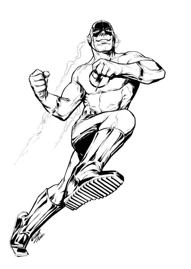 Cool Flash Coloring Pages