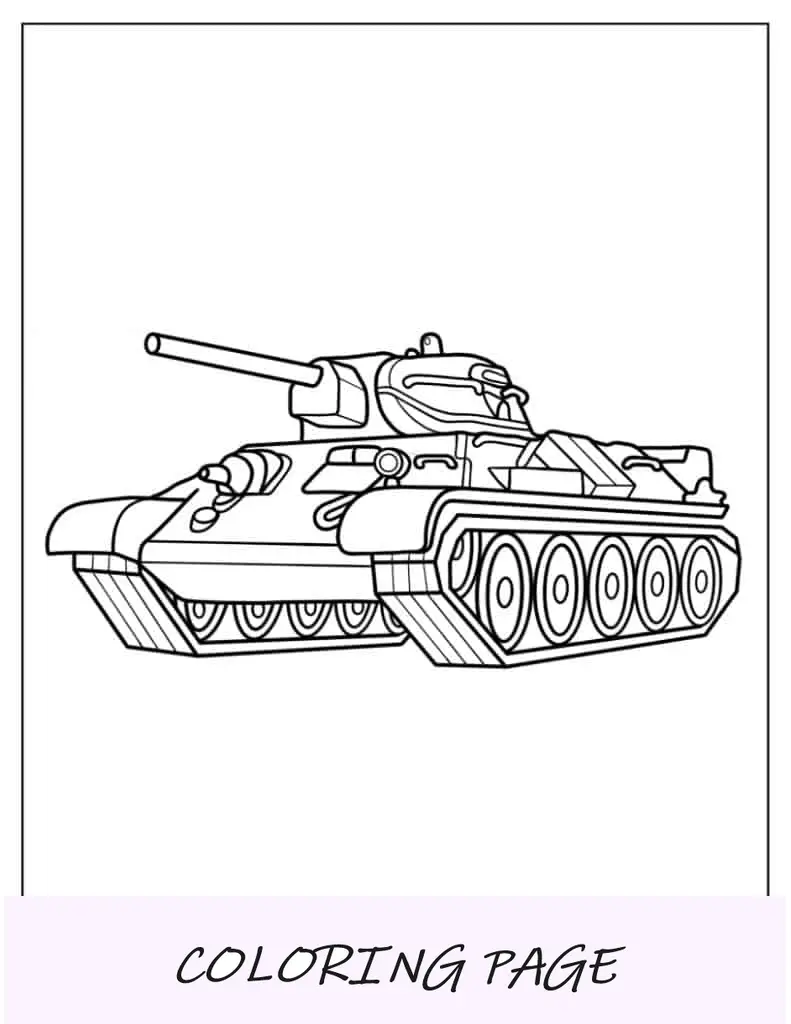 Esboço simples do tanque Tamiya