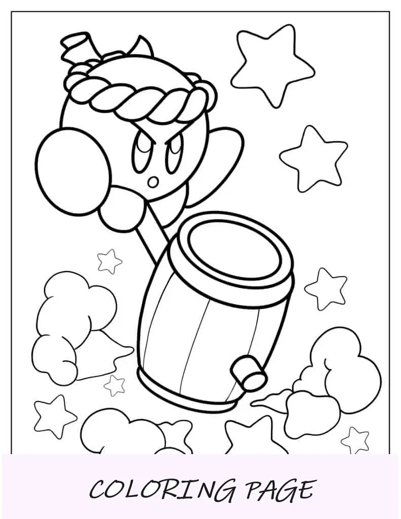 Martillo Kirby Página para colorear
