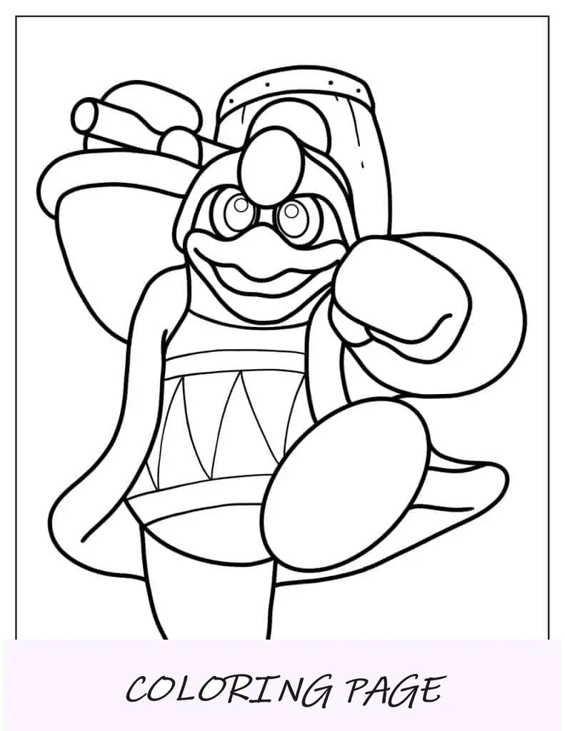 El rey Dedede de Kirby al color