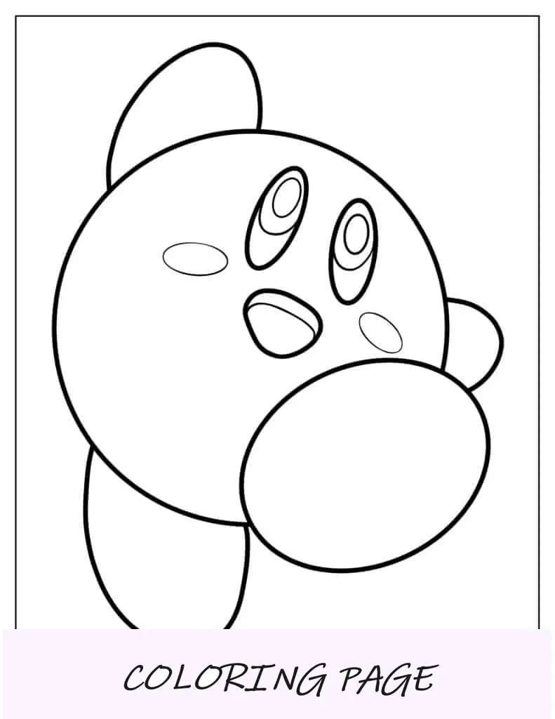 Kirby Página para colorear