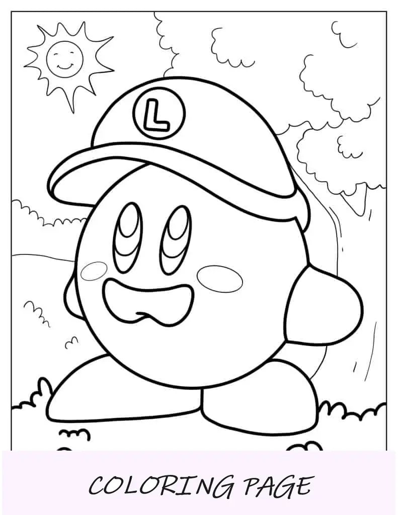 Dibujo para colorear de Luigi Kirby