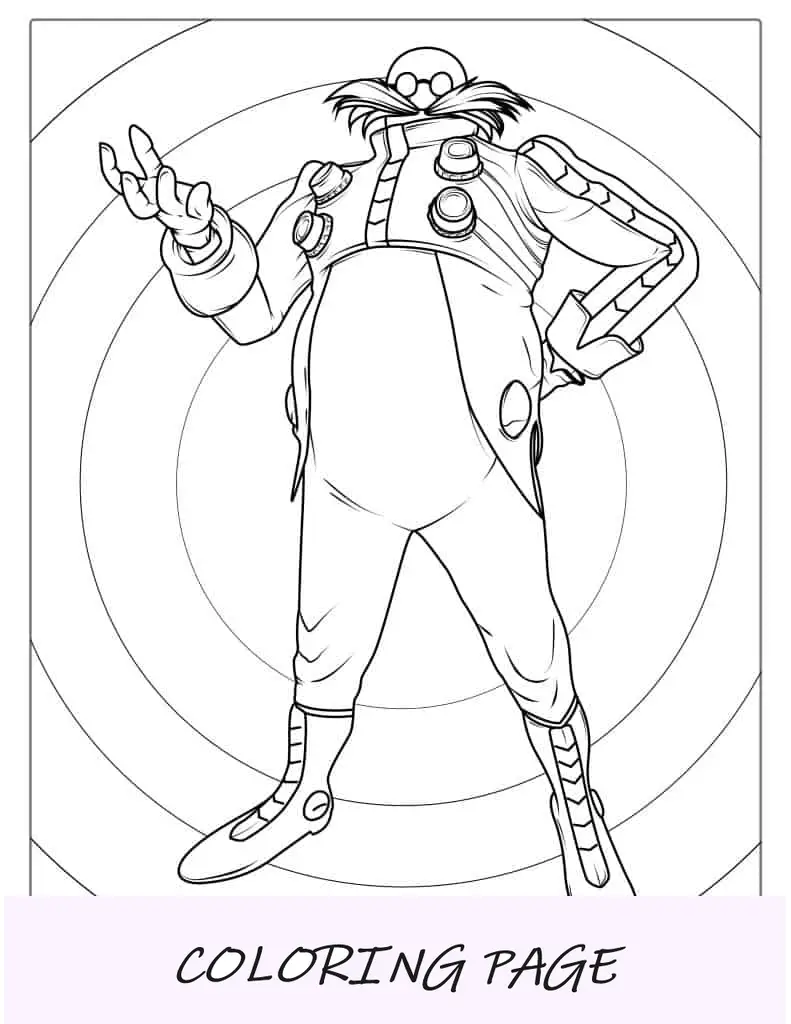 Desenho para colorir do Doutor Ivo _Eggman_ Robotnik
