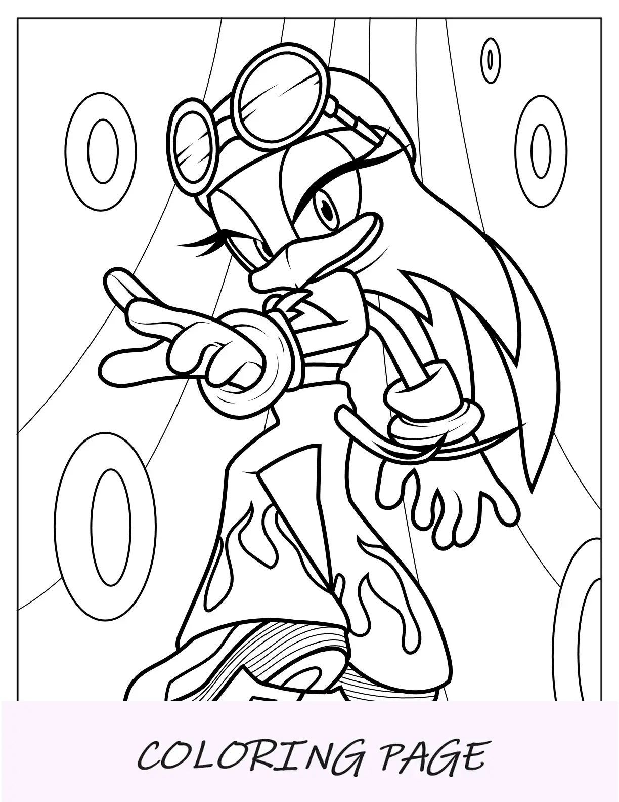 Desenho para Colorir Kawaii Wave A Andorinha V2