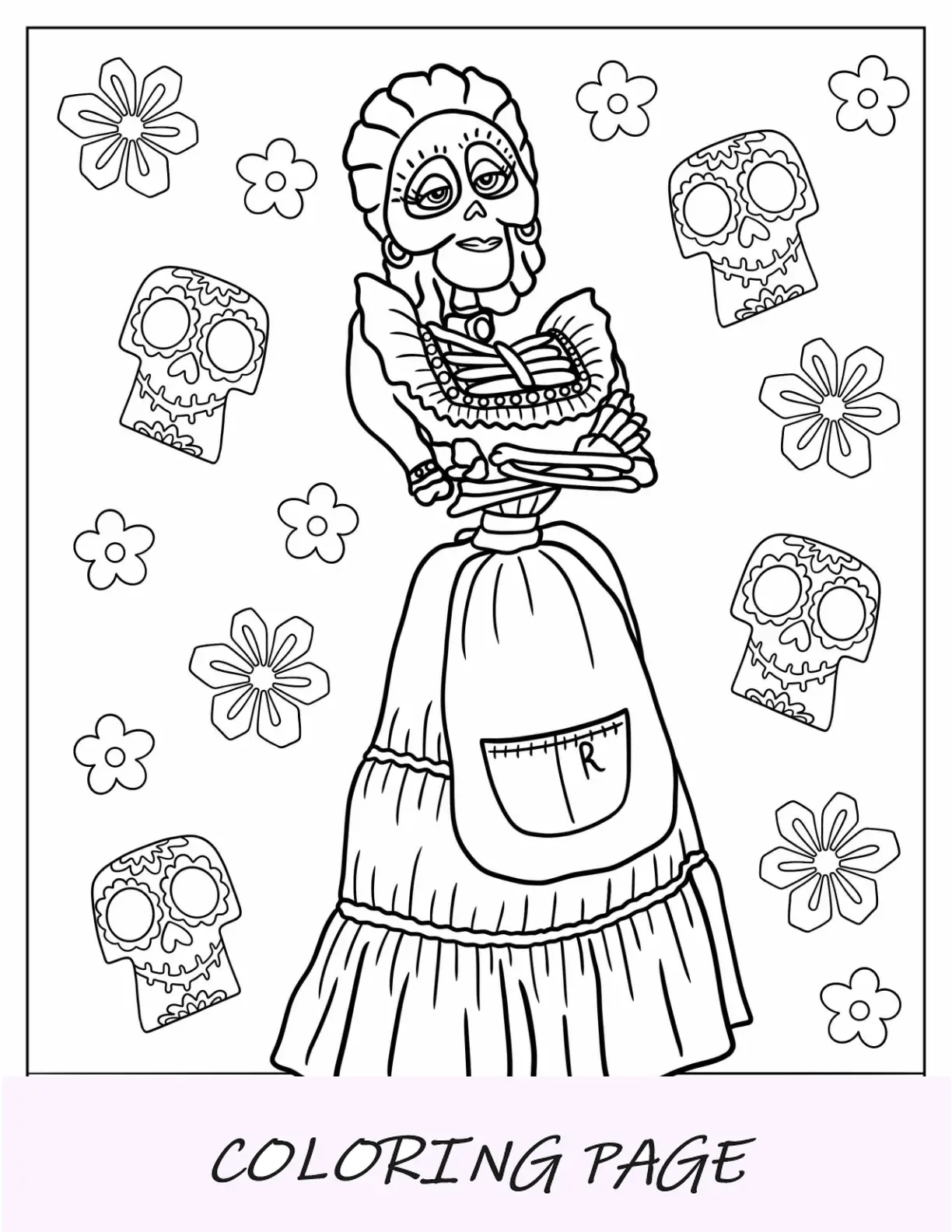 Coco para colorir de Mama Imelda Rivera
