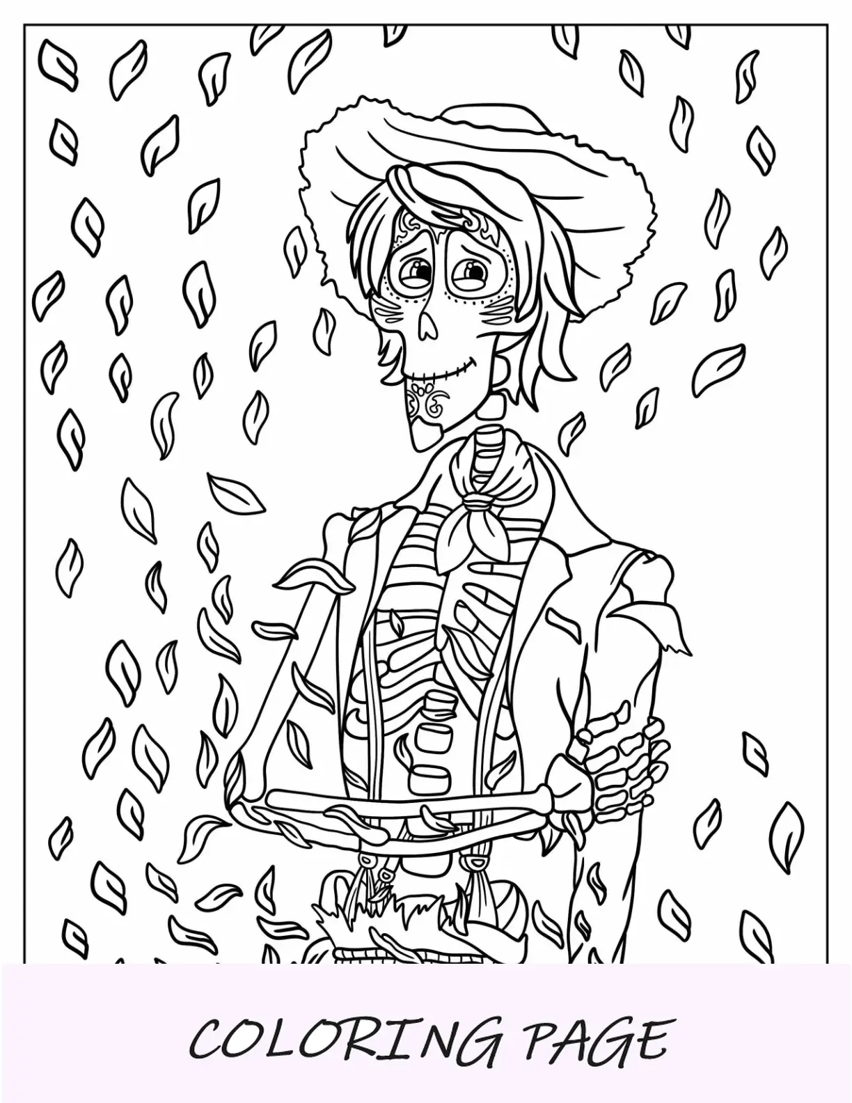 Coco para colorir de Hector Rivera