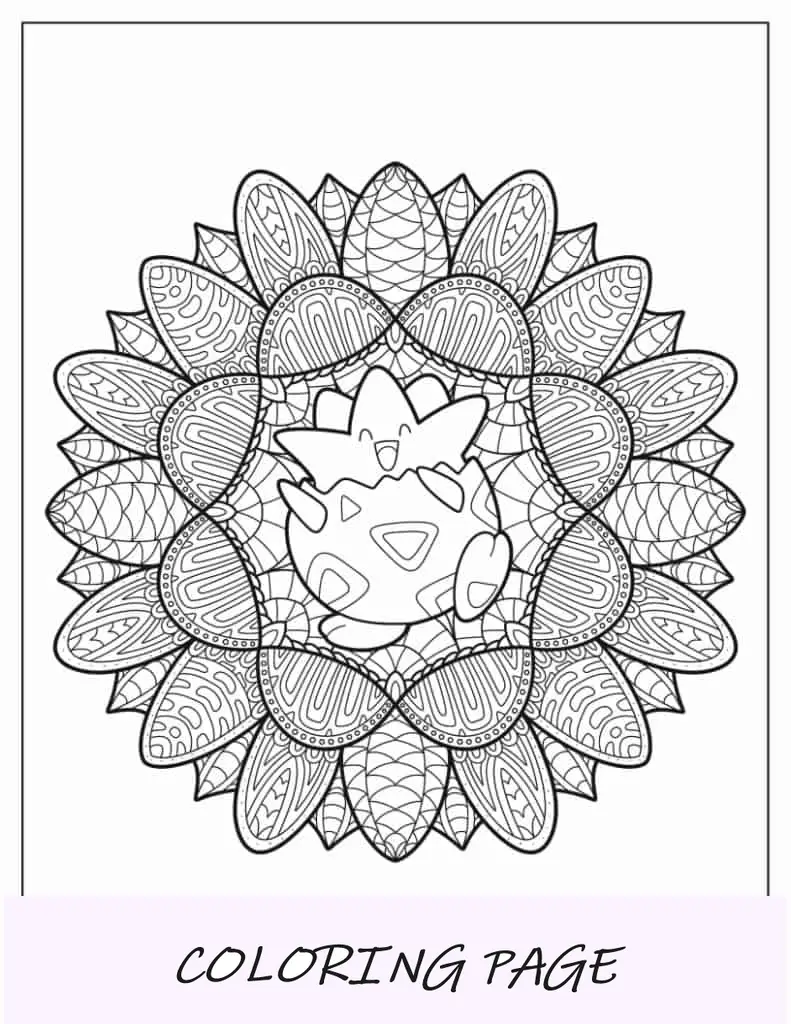 Folha para colorir Kawaii Umbreon