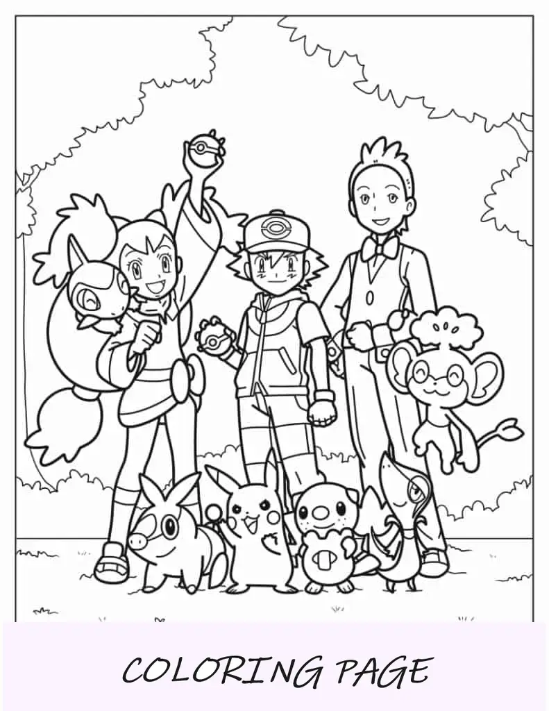 Mew Pokémon para colorir