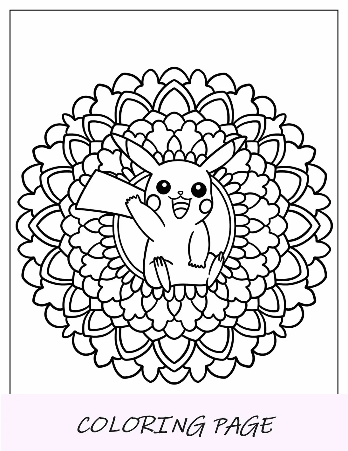 Pokémon Pichu para colorir