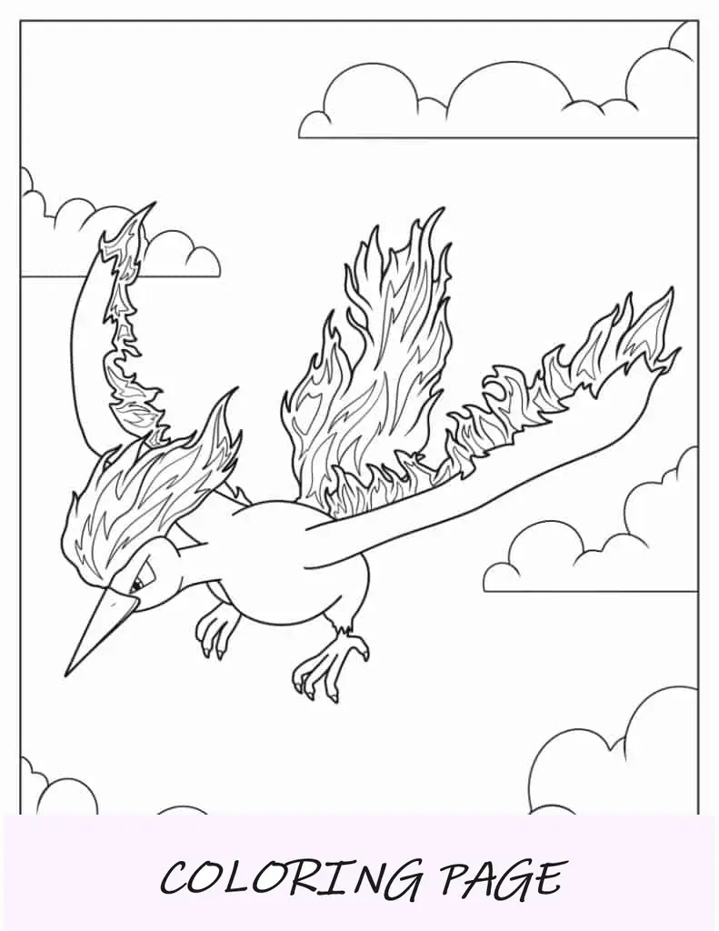 Várias espécies de Pokémon para colorir