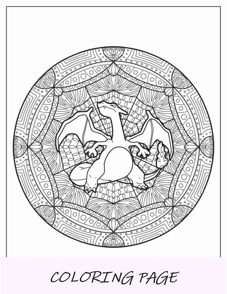 Adorável Mudkip em pé na rocha para colorir