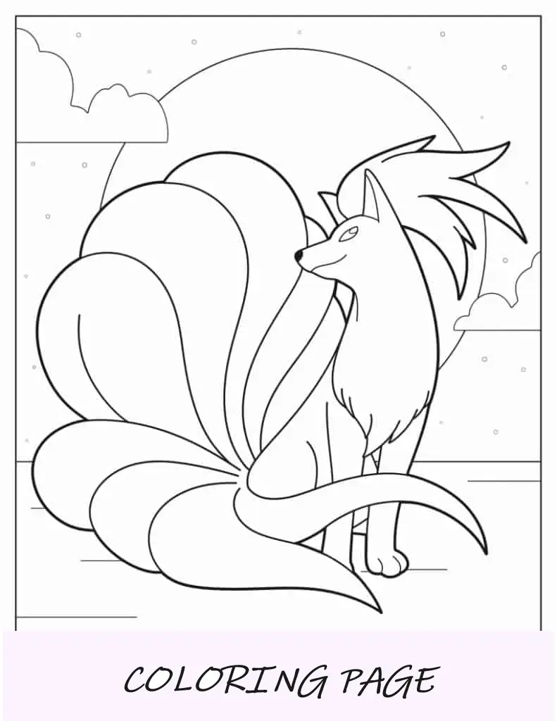 Página para colorir de Meowth com pata para cima