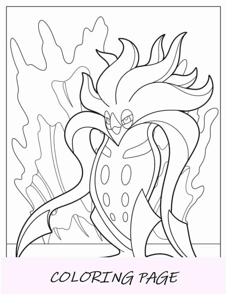 Folha para colorir Mandala Pokémon Sylveon