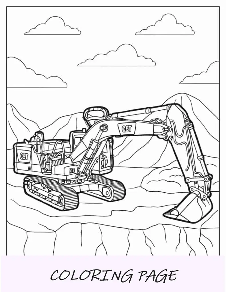 Excavadora CAT grande