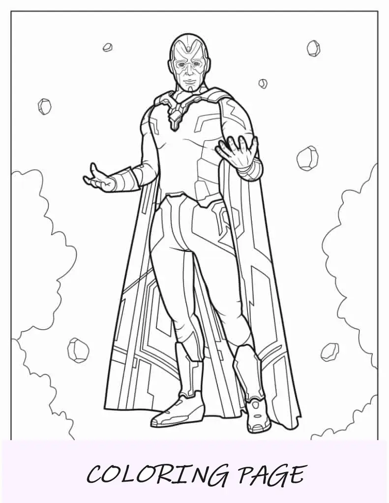 Super-herói Pantera Negra para colorir