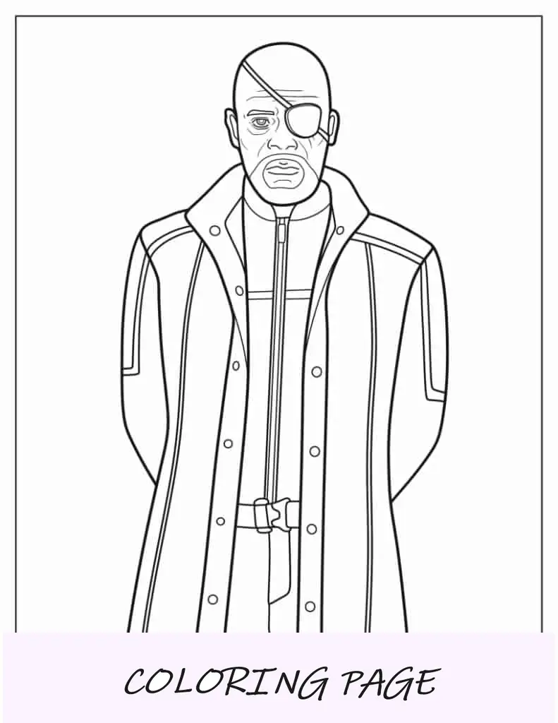 Página para colorir intricada dos Vingadores