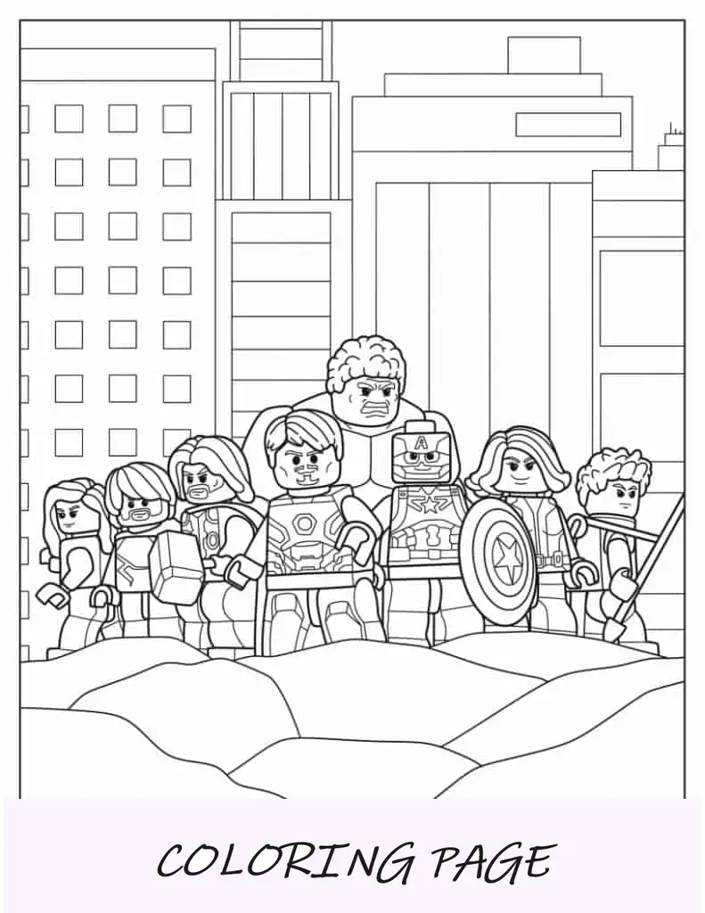 Logotipo dos Vingadores para colorir