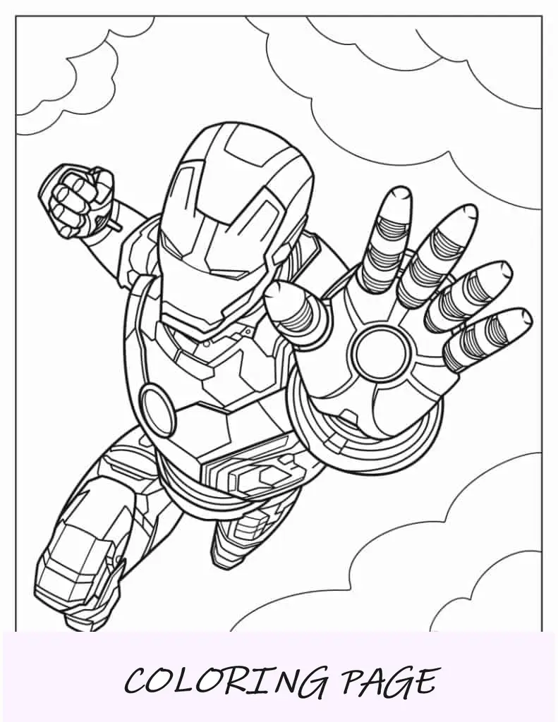 Página para colorir de Thanos do jogo final