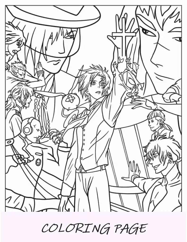 Hoja para colorear del titán colosal de Attack On Titan