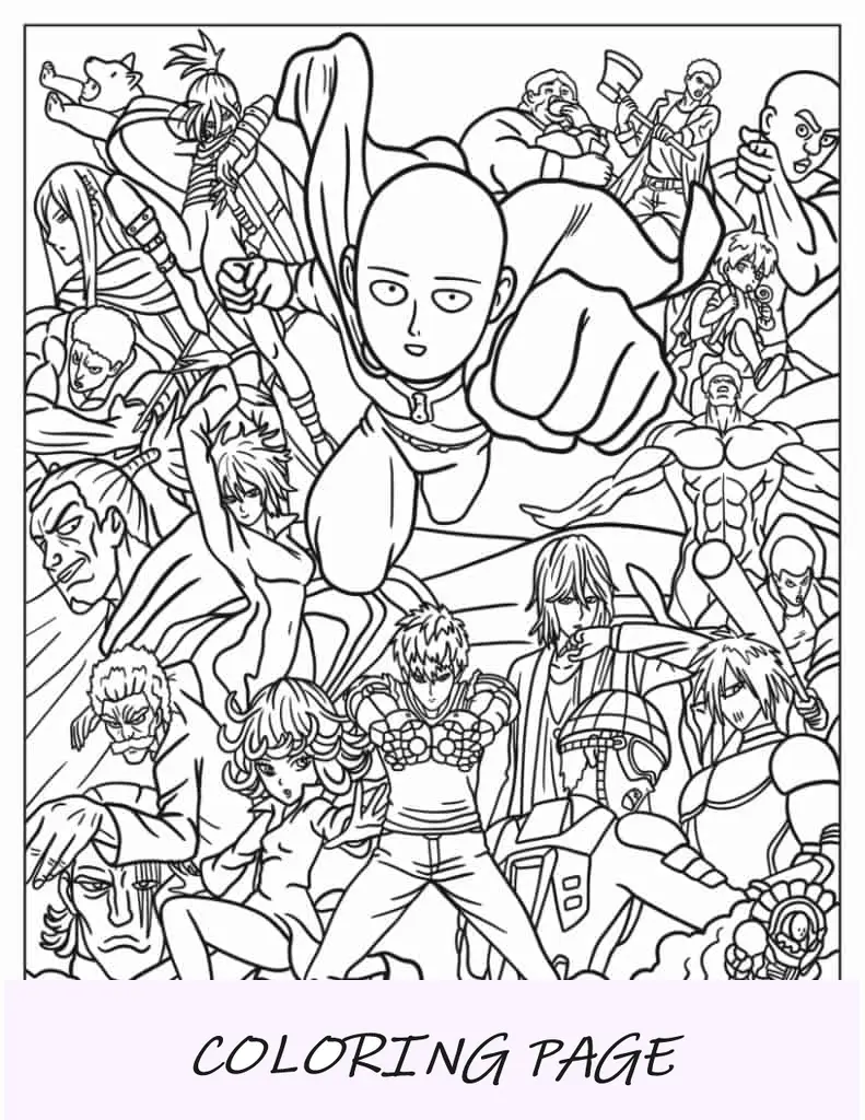 Hoja para colorear de Cloud Strife y Zack Fair