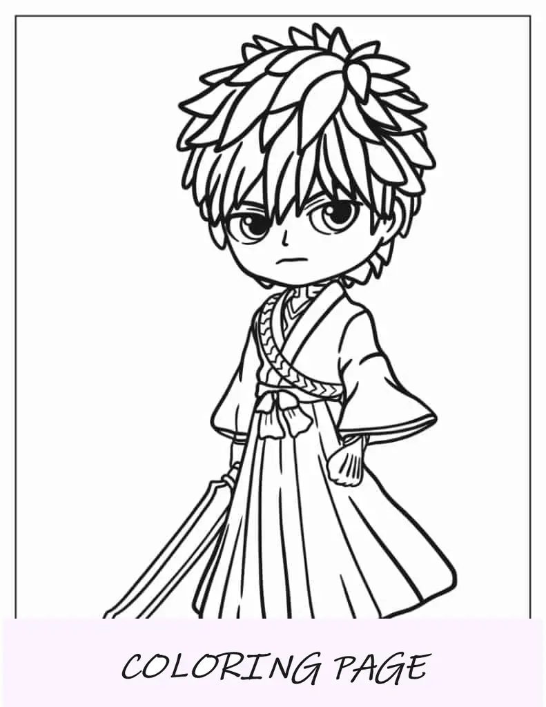 Dibujo para colorear de Death Note Anime