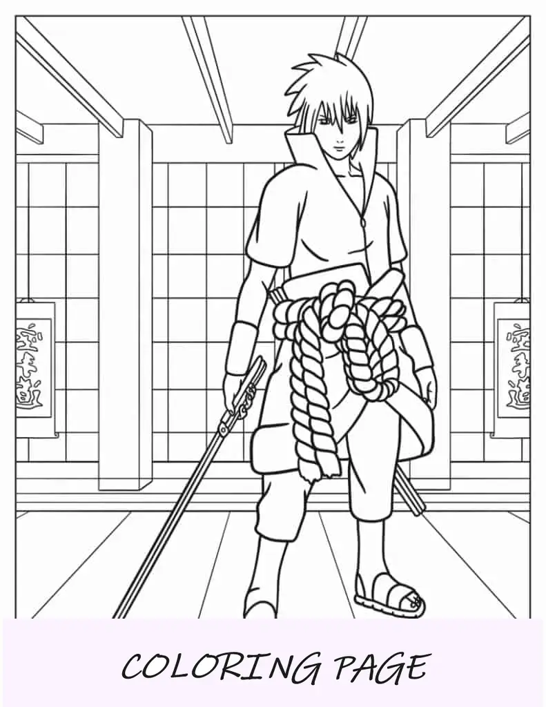 Hoja Para Colorear De Samurai Jack Sencilla Para Niños