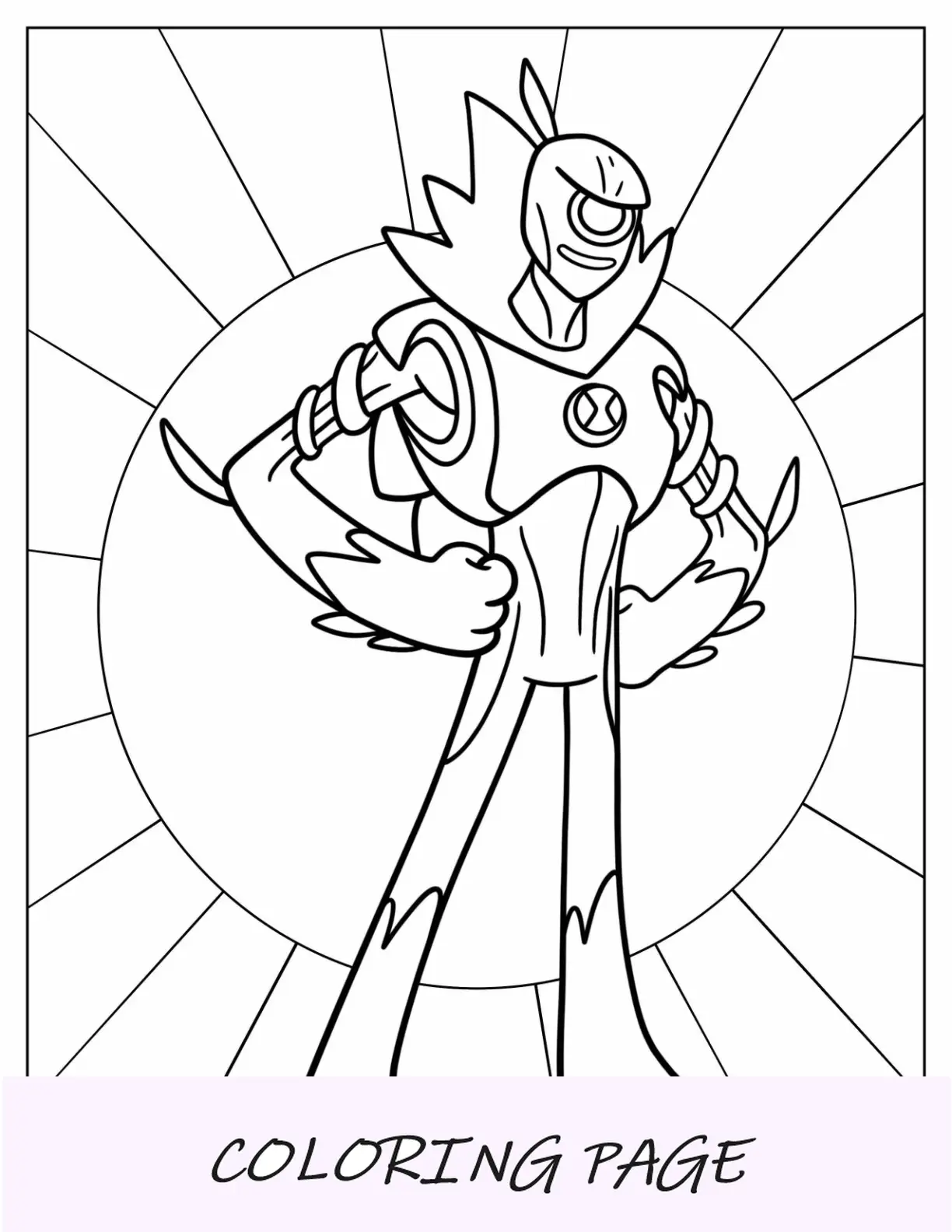 Ben 10 Para Colorear De Wildvine Forma Alienígena