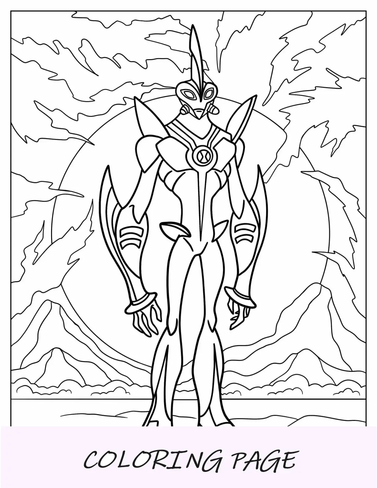 Dibujos De Ben 10 Para Colorear Detallados