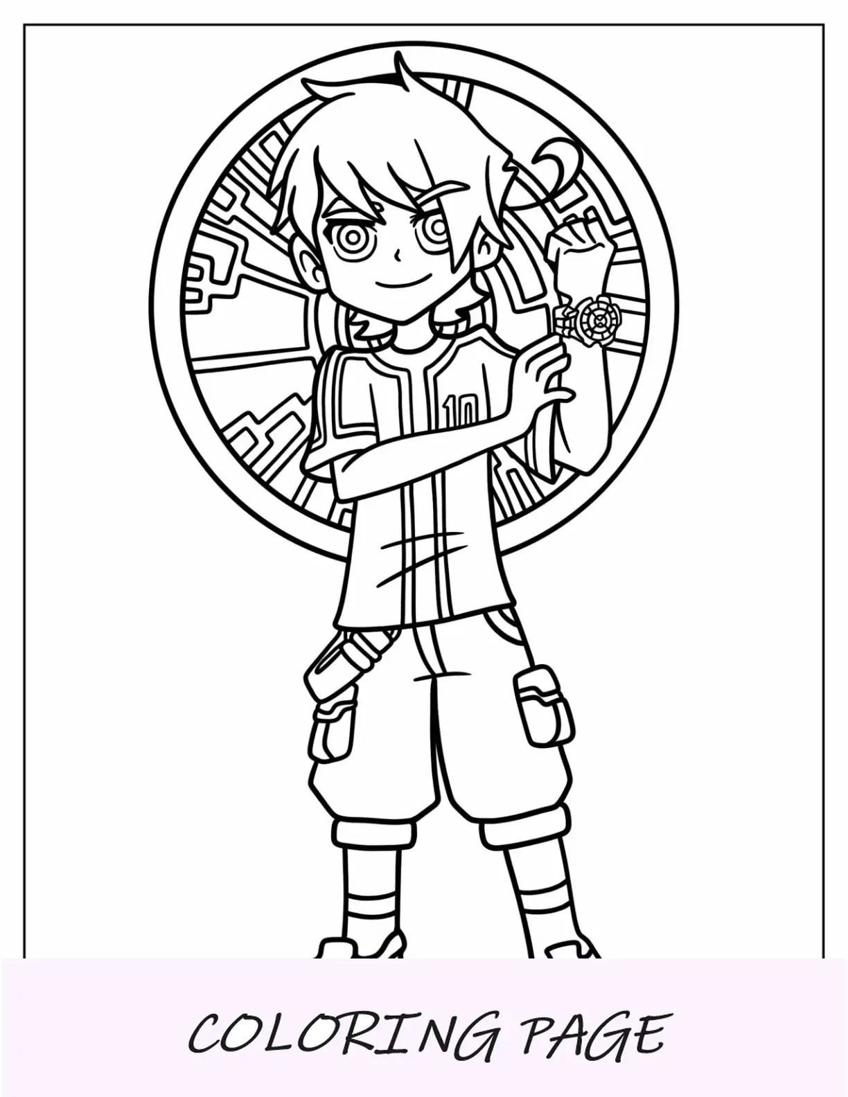 Ben 10 para colorear de Ben adolescente con Omnitrix