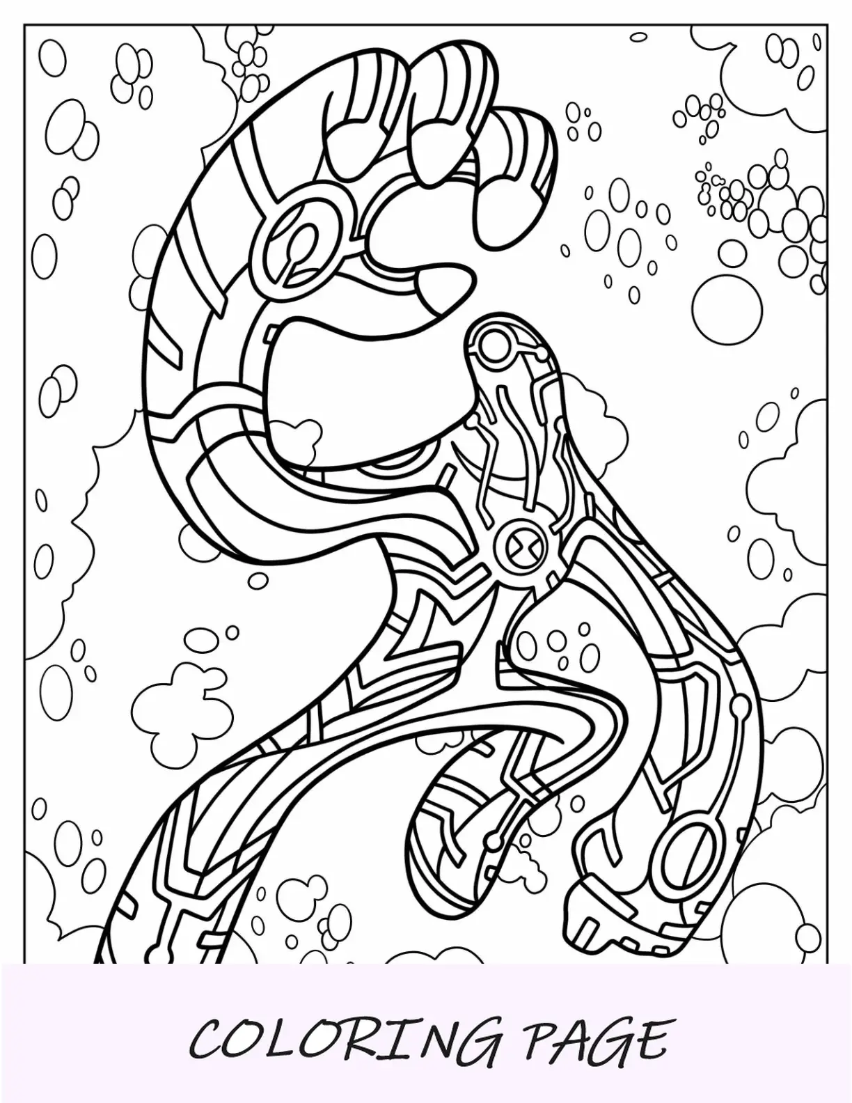 Ben 10 Para Colorear De Actualizar Usando Poderes