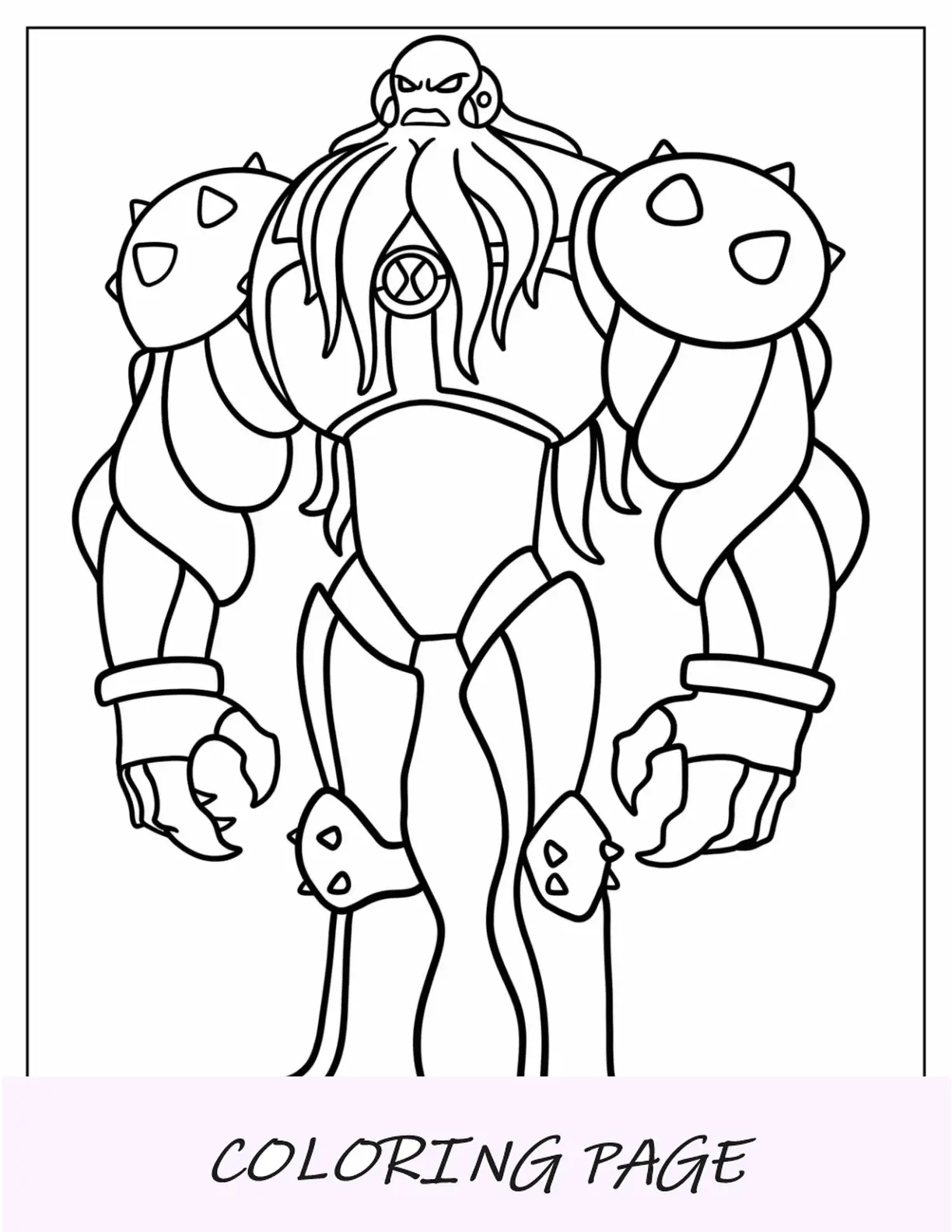 Ben 10 Para Colorear De Simple Gax Esquema