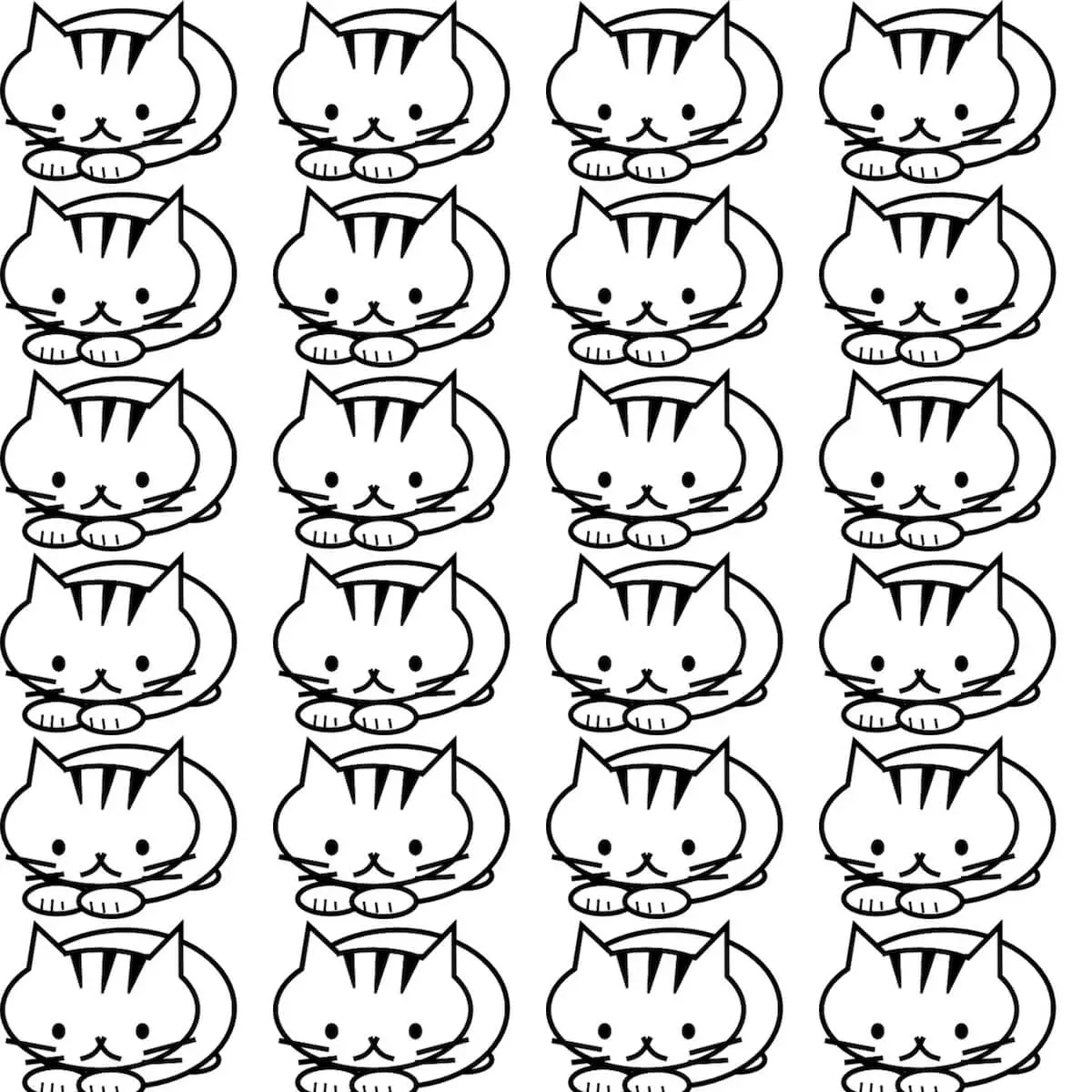Cats Pattern Art Sheet