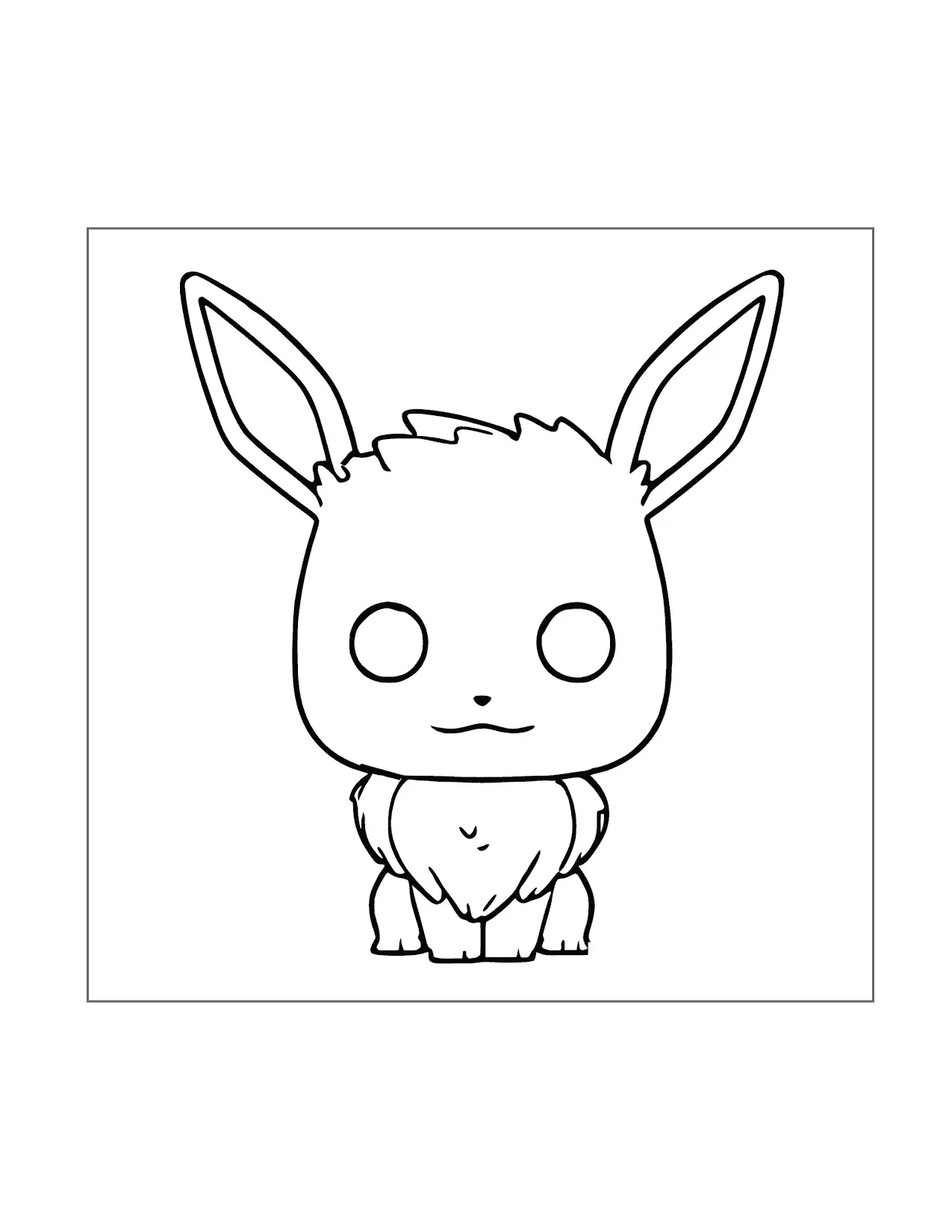 Funko Eevee Coloring Page