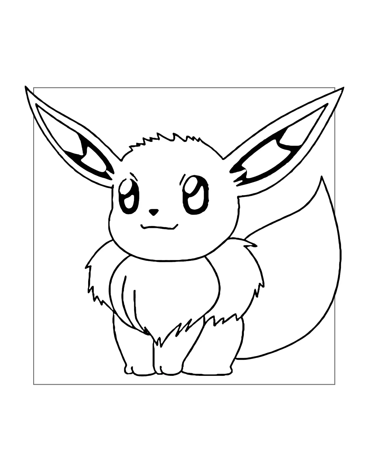 Eevee Pokemon Coloring Page