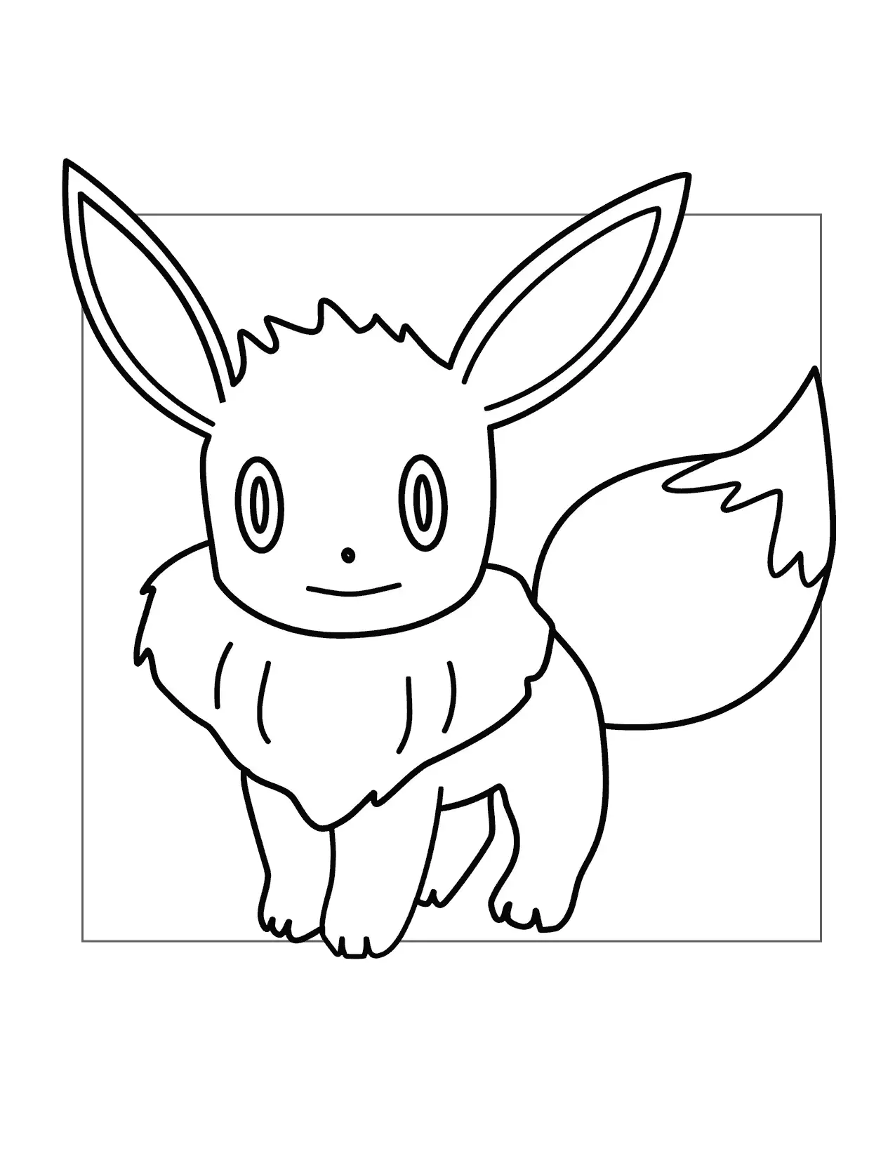 Eevee Coloring Pages