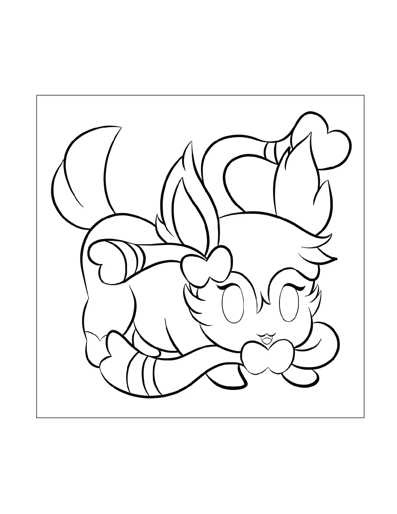 Pretty Sylveon Coloring Page