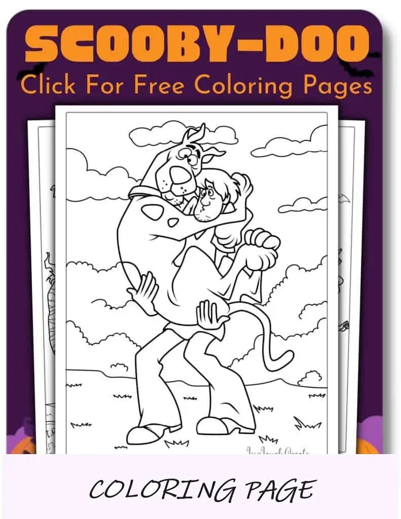 Desenhos para colorir de Halloween do Scooby Doo
