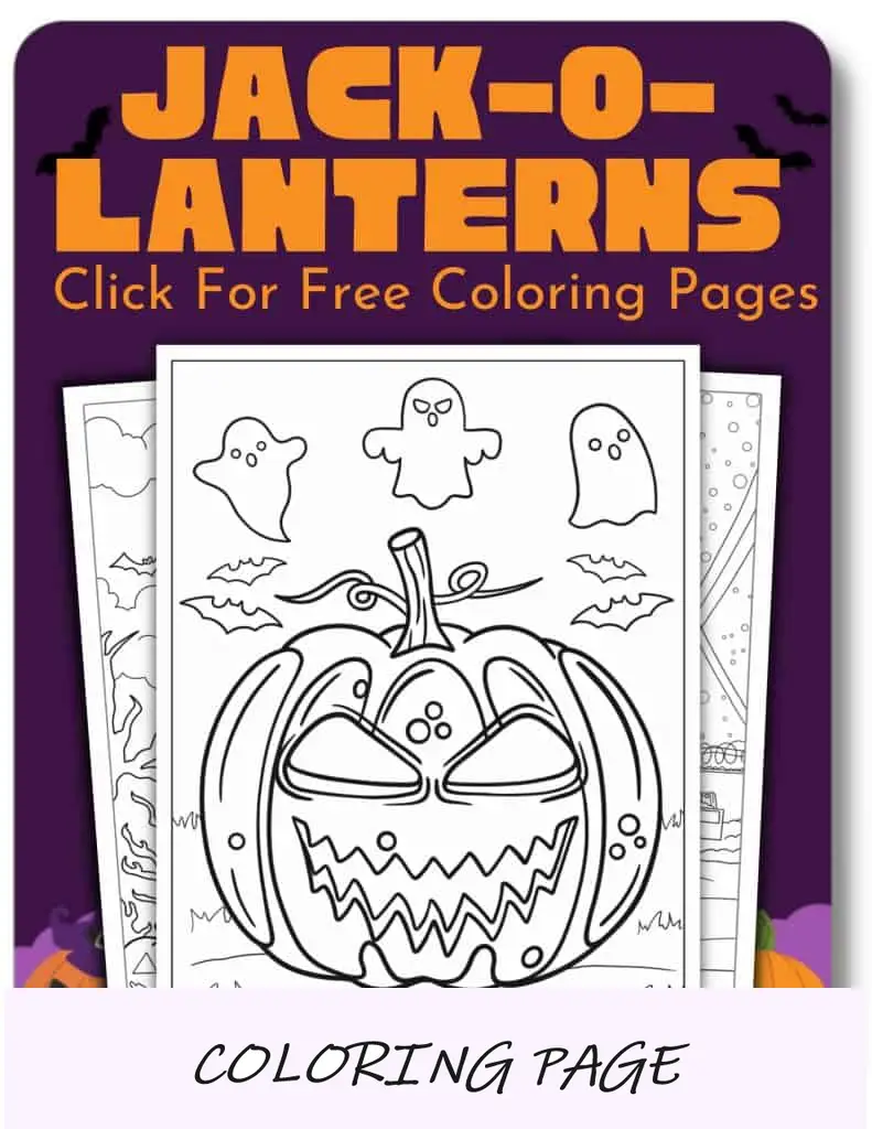 Desenhos para colorir de Halloween de Jack-O-Lanterns